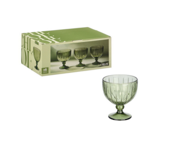 TACA GELADO RISCAS VERDE 350ML 12413