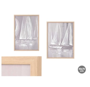 QUADRO BARCOS C/MOLD 2S 50x70 93871