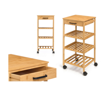 CARRINHO 3P COZ BAMBU NAT 33x67x8,5 12151