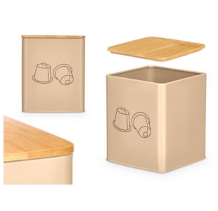 CAIXA QD P/CAFE BEGE 14x16,8 13008