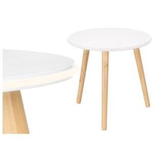 MESA APOIO BRAN C/LED 40x40 13135