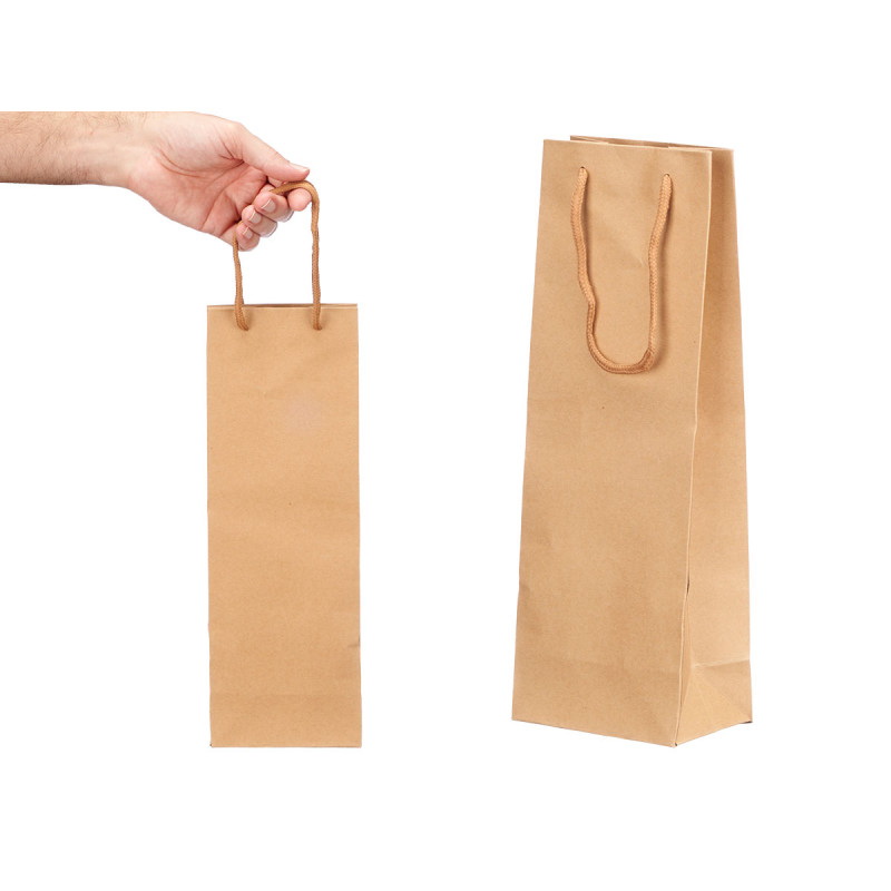 SACO GARRAFA 12,5x36x1 KRAFT NAT 10957