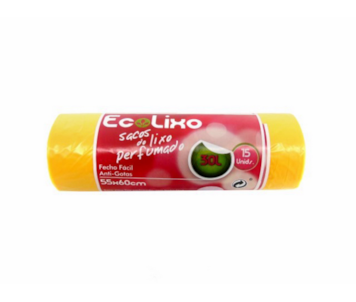 EMB 15 SACOS LIXO PERF AMA 30L 55x60 09A 019376