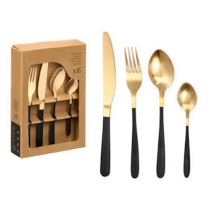 CJ 16 TALHERES PRET/DOUR 17x25 12929