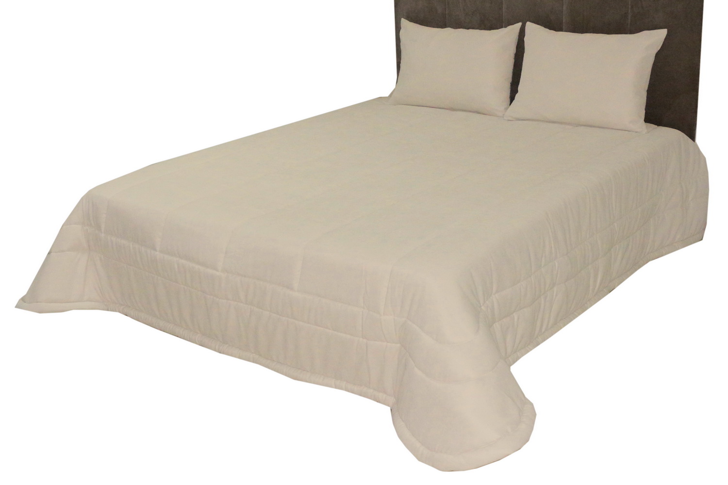 COLCHA C/FR 250X260 PRAGA 12 BEGE