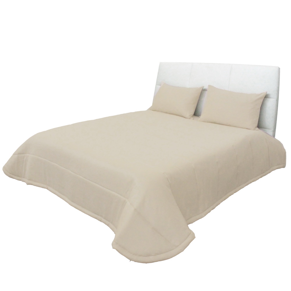 COLCHA C/FR 250X260 PRAGA 28 BEGE