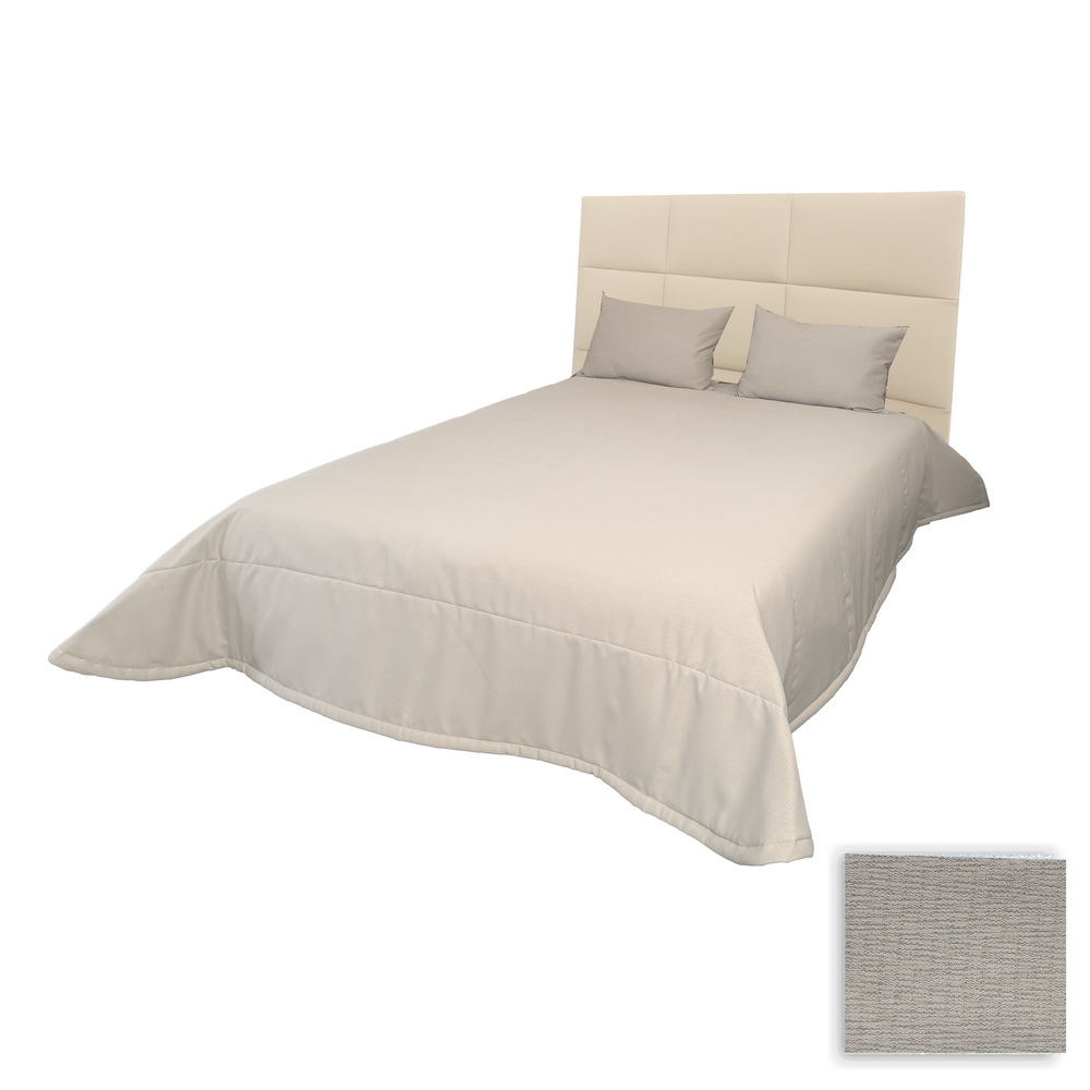 EDREDON C/ALM 250x260 CREM QUEENS