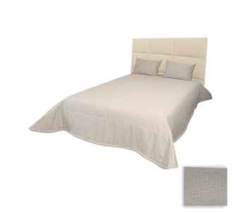 EDREDON C/ALM 250x260 CREM QUEENS