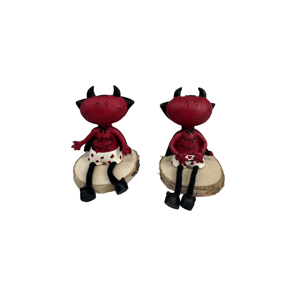 BONECO DIABINHO C/BASE 10cm RF9421