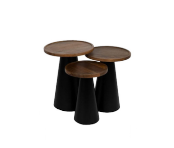 CJ 3 MESAS NAT/PRETO 46x46x56 614765