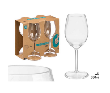 CJ 4 COPOS ACRILICOS 330ML 17x23,5 12533