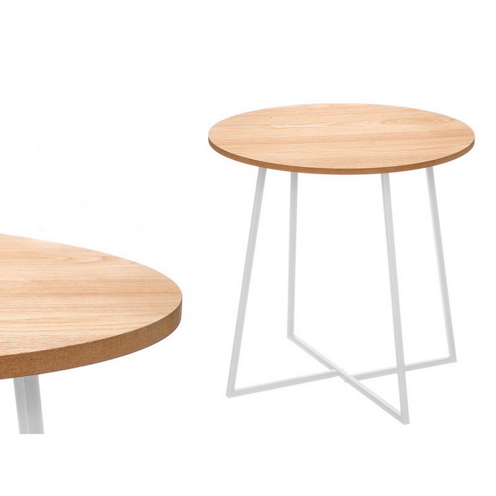 MESA APOIO BRN/NAT 40cm 13128