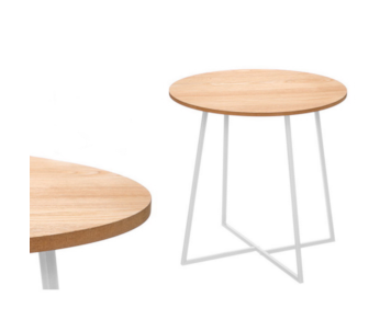 MESA APOIO BRN/NAT 40cm 13128