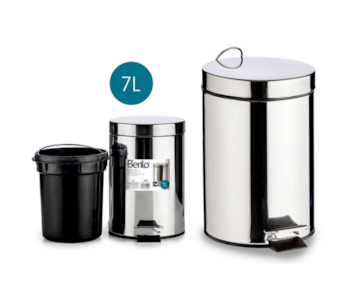 BALDE LIXO 7 L INOX 20,5x27x30,5 92213