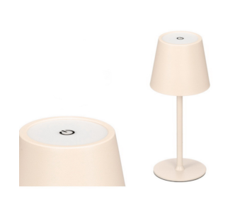 CANDEEIRO MESA LED BEGE 11x26,5 12784