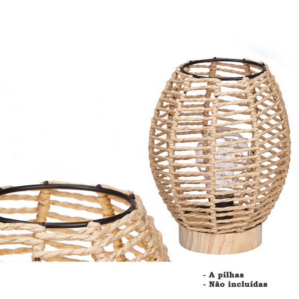 CANDEEIRO MESA CORD NAT 15x20 60349