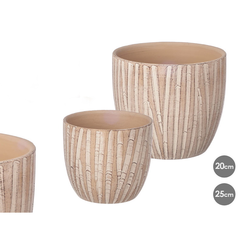 CJ 2 VASOS CER BG 26x26,5 11432