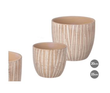 CJ 2 VASOS CER BG 26x26,5 11432