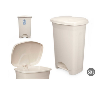 BALDE LIXO 50L BEG 33x43x64,1 94072