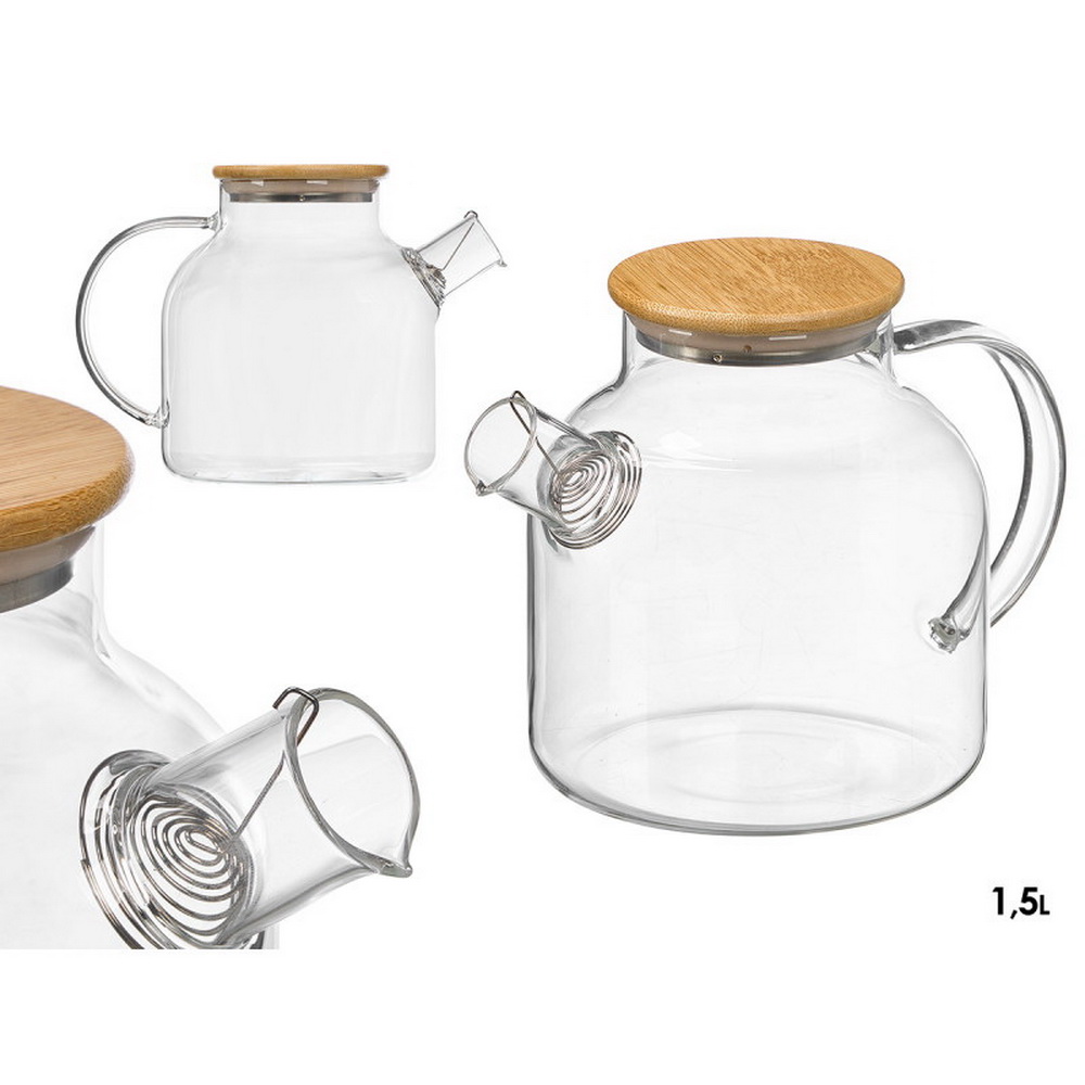 CHALEIRA VIDRO/BAMB  1,5L 13654