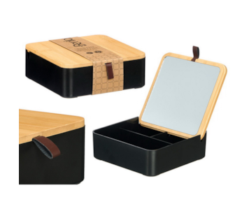 ORGANIZADOR C/ESPELHO PRET 14x5,3 12898