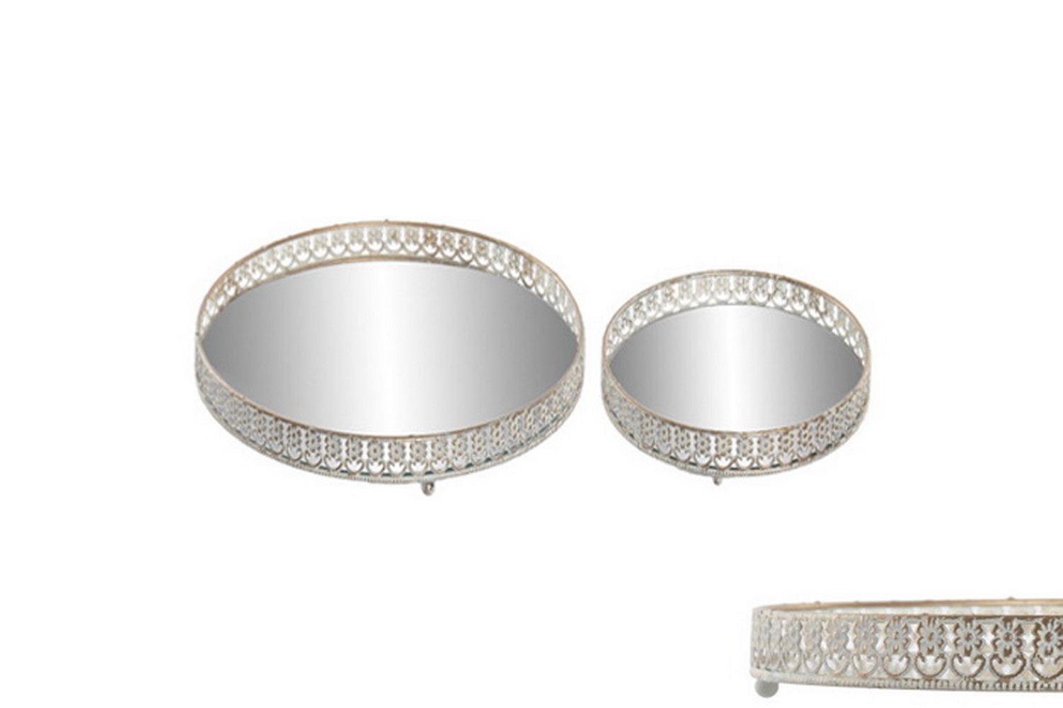 CJ 2 BANDEJAS MET BR/DOUR 28,5x3,5 BD-227114