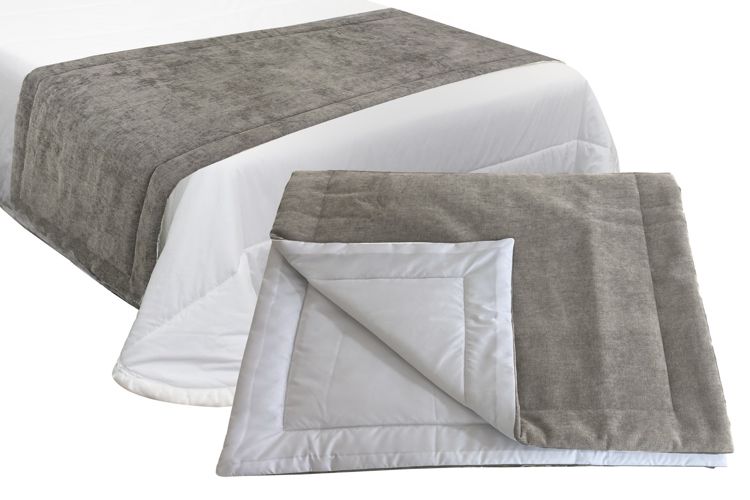MANTA TAPA PES C/DR 70x230 TAUPE SPIRIT