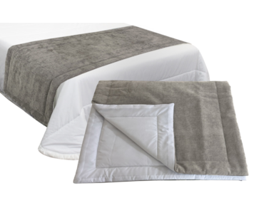 MANTA TAPA PES C/DR 70x230 TAUPE SPIRIT