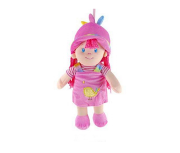 BONECA PANO ROSA 35cm 07 0024114