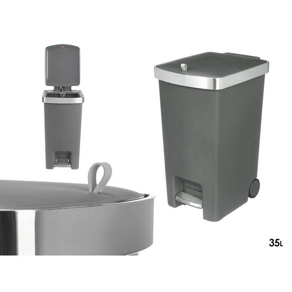 CAIXOTE LIXO C/ROD 35L 29x38x55 13049