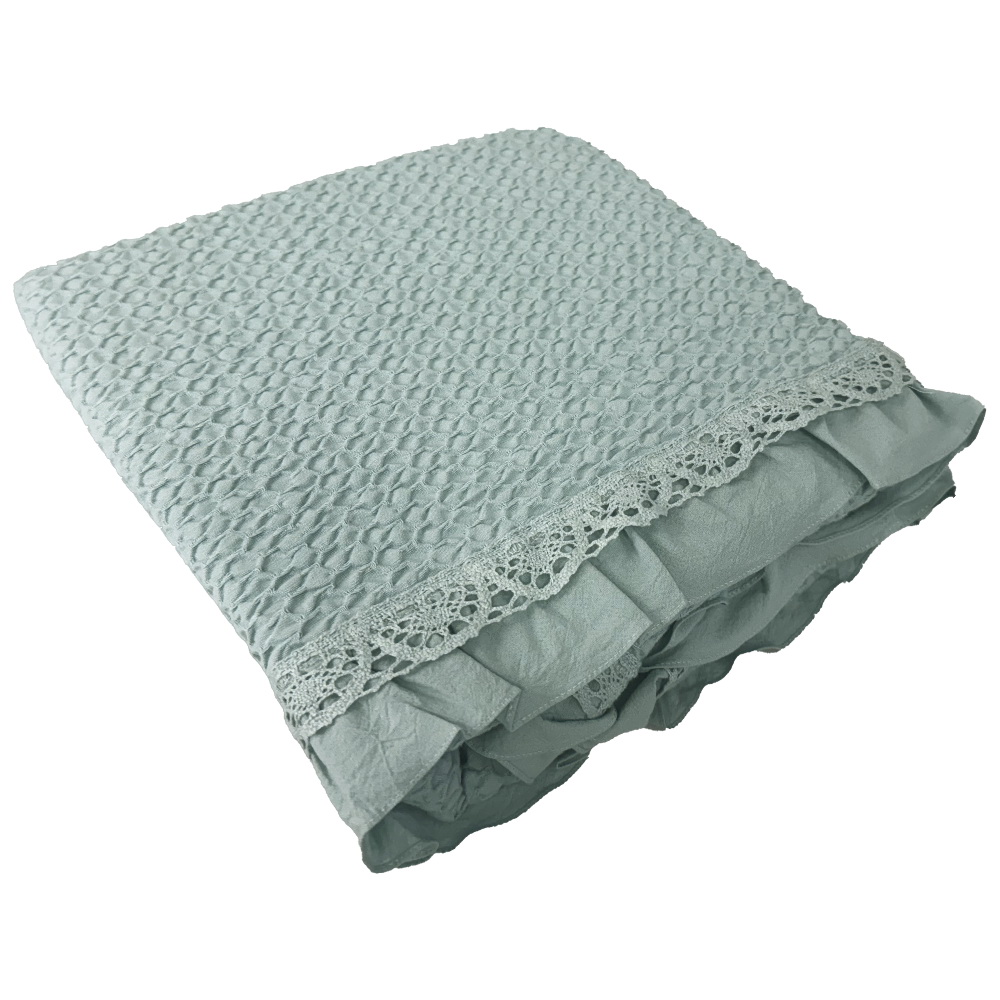 MANTA 100x210 C/FOLH VERDE C/818