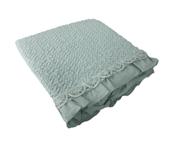 MANTA 100x210 C/FOLH VERDE C/818