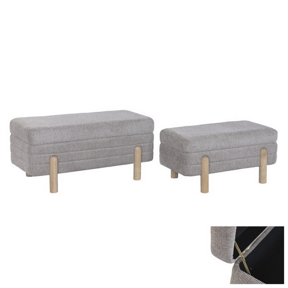 CJ 2 BANQUETAS TAUPE 88x41+70x34 MB-227555