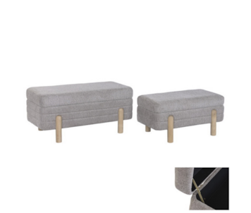 CJ 2 BANQUETAS TAUPE 88x41+70x34 MB-227555
