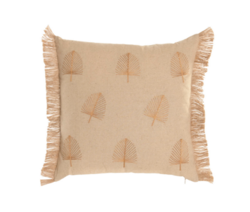 ALMOFADA CRU C/FOLHAS 45x45 TX-227038