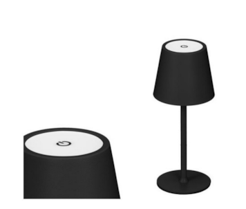 CANDEEIRO LED MET PRETO 11x26,5 12778