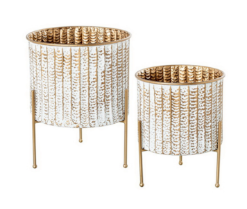 CJ 2 VASOS MET BR/DOU 34,5x42,5+28X34 73141