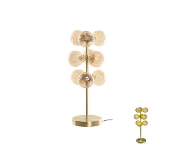 CANDEEIRO MESA BOL VIDRO BG 24x58 LA-222169