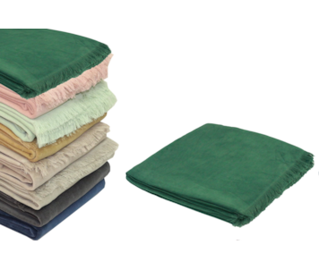 MANTA CHENILLE 130X190 VRD ESCURO