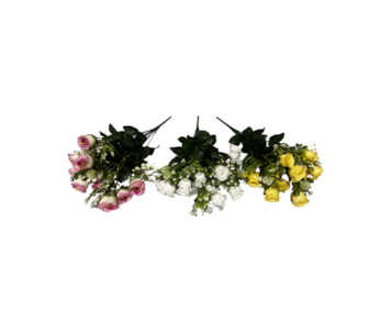 RAMO MINI BOTOES ROSA 45cm 40513