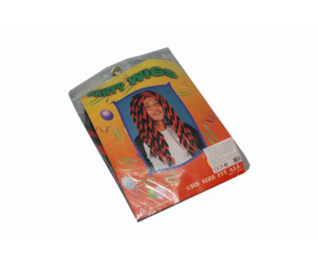 CABELEIRA RASTA VERM/PRETA 7677