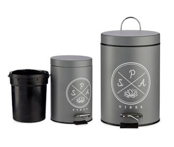 CAIXOTE LIXO 3 L SPA CINZA 89575