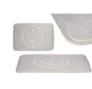 TAPETE WC 40X60 SPA CINZA 89567