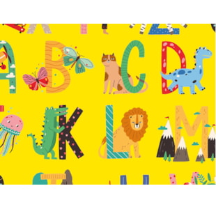 FOLHA PAPEL INF ANIMAIS ALFABETO C10/281